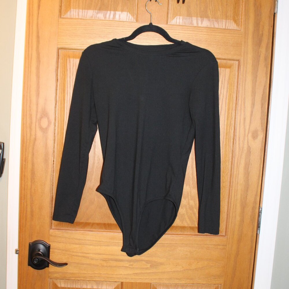 Black Long Sleeve Bodysuit - Women's Medium